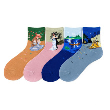 Non Slip Animal Cute Women Colourful Spandex Socks